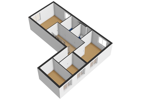 Floorplan - Jacoba Mosselhof 1, 1065 WB Amsterdam